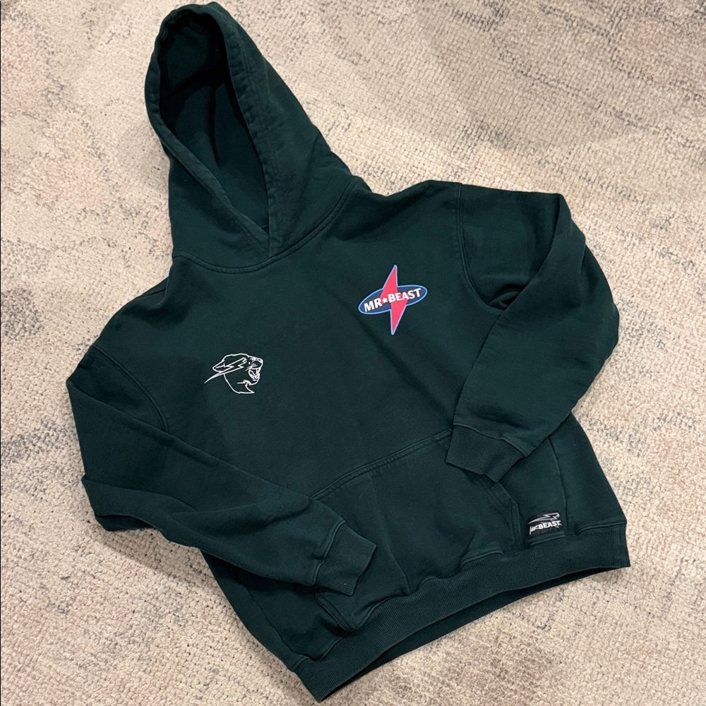 MrBeast Green Hoodie
